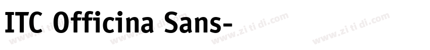 ITC Officina Sans字体转换
